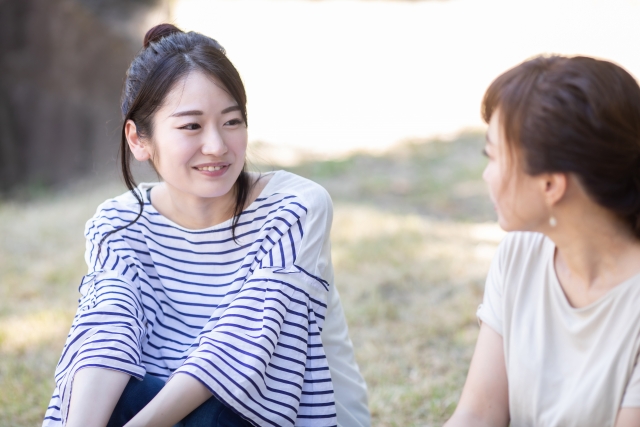 友達に打ち明ける・相談する